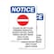 Signmission Please Do Not Flush Sign With Symbol, 5 in W x Rectangle, Vinyl Decal OS-2PACK-NS-D-57-V-17383 - alternate 1